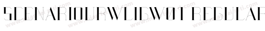 ScenarioURWLigW01 Regular Regular字体转换